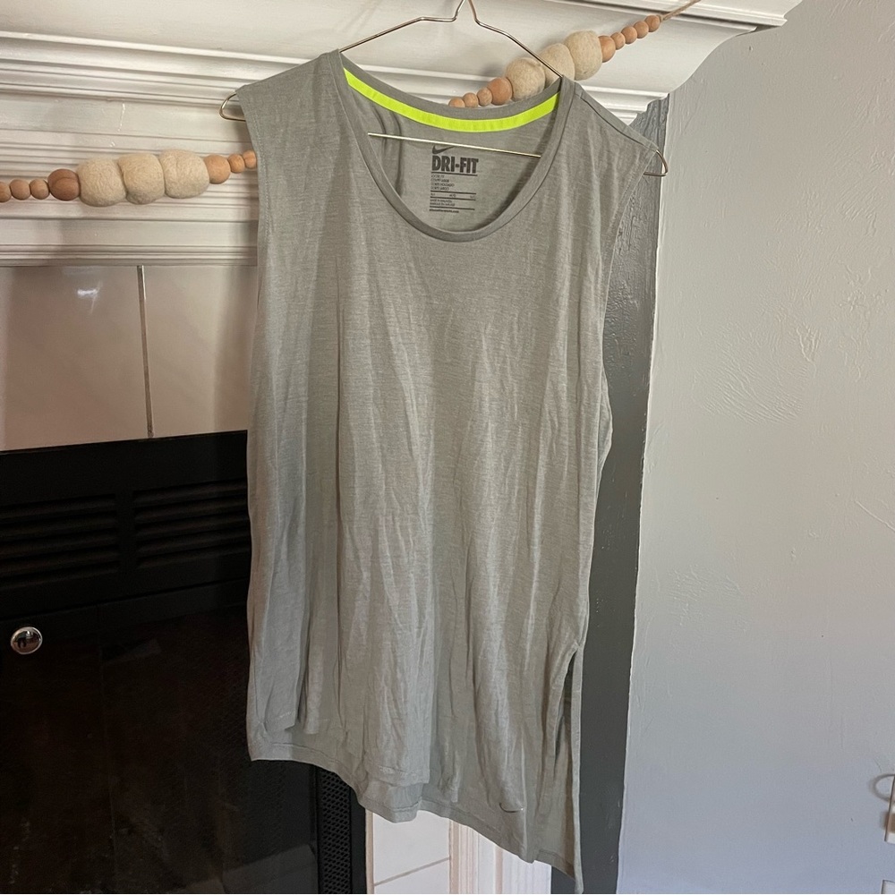 Nike Dri-fit Loose Fit Asymmetrical Tank with Side Slit